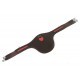 Sangle bavette choco insertions rouge